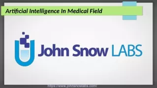 Artificial Intelligence In Medical Field