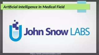 artificial intelligence in medical field