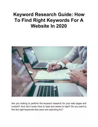 keyword research guide how to find right keywords