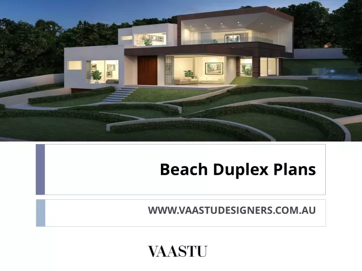 beach duplex plans