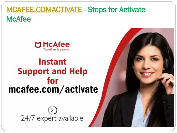 mcafee comactivate steps for activate mcafee