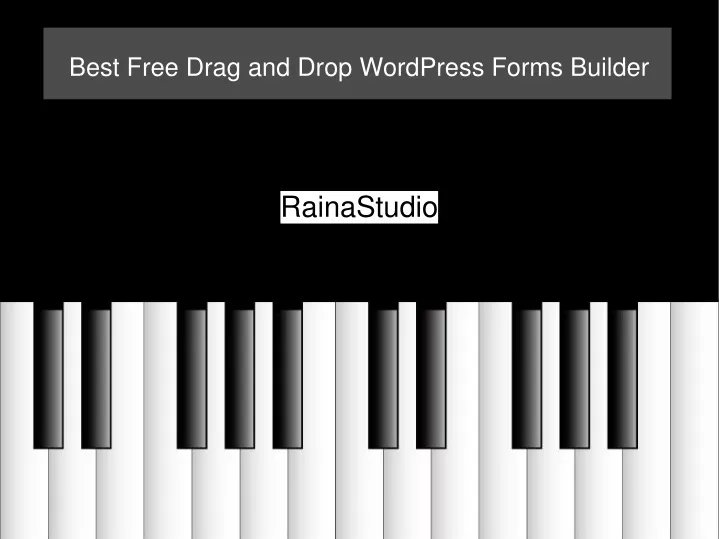 best free drag and drop wordpress forms builder