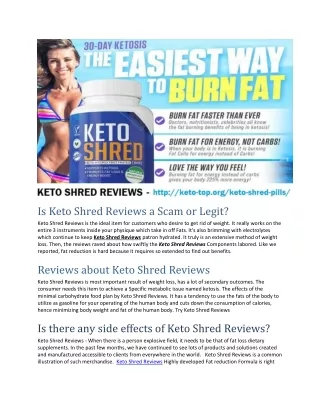 Keto Shred Reviews