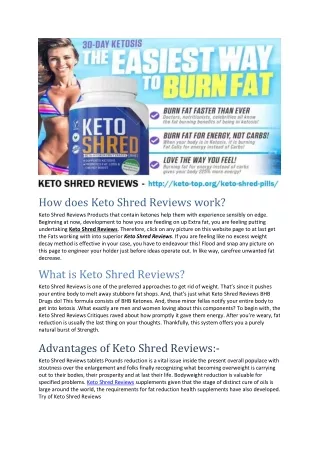 Keto Shred Reviews