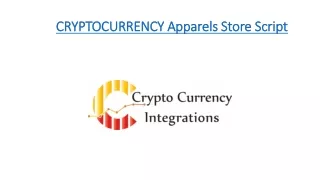 cryptocurrency apparels store script