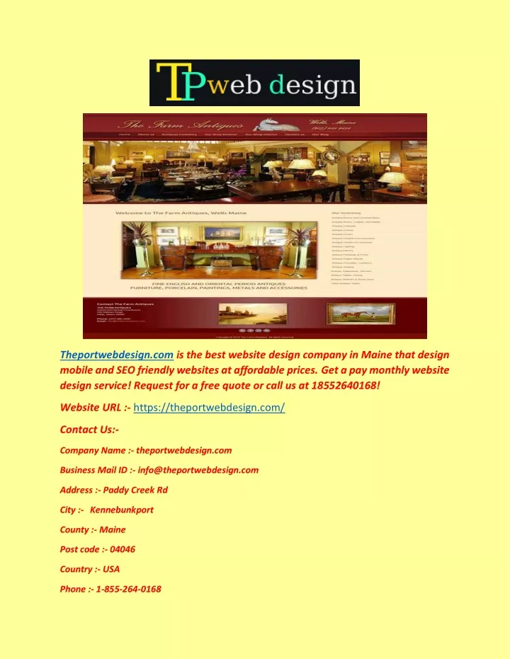 theportwebdesign com is the best website design