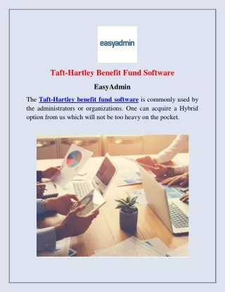 Taft-Hartley Benefit Fund Software