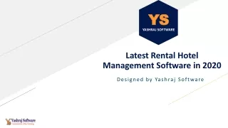 Latest Rental Hotel Management Software in 2020