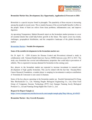 bromelain market size development key opportunity