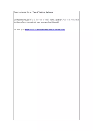 teamtreehouse clone virtual training software