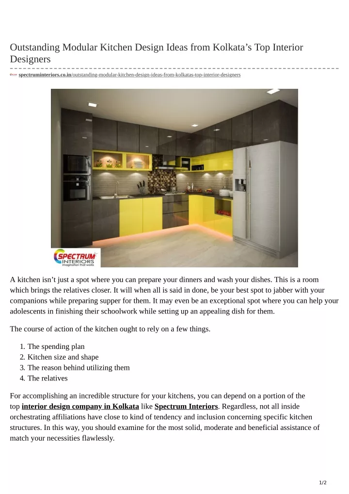 outstanding modular kitchen design ideas from