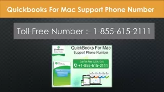 Quickbooks For Mac Support Phone Number