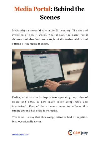 media portal behind the scenes