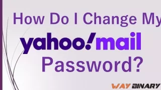 How to Change your Yahoo Password?