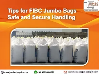 tips for fibc jumbo bags safe and secure handling