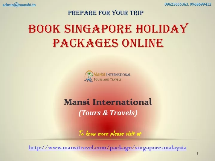 book singapore holiday packages online