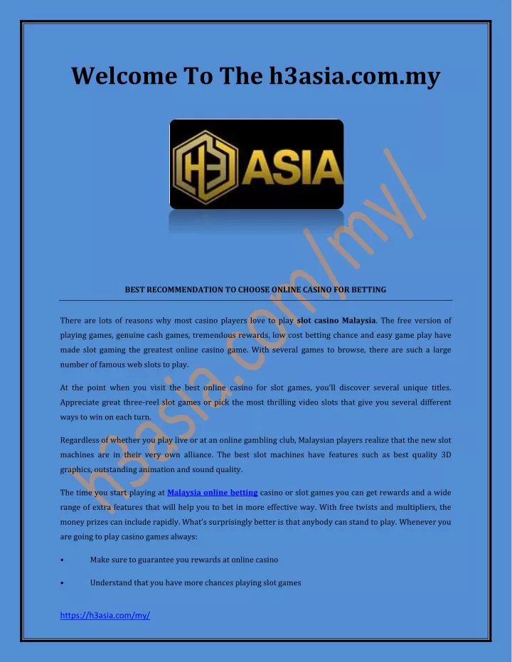 welcome to the h3asia com my