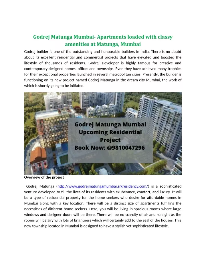 godrej matunga mumbai apartments loaded with