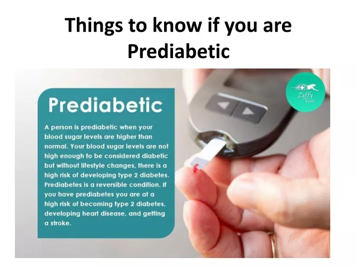 things to know if you are prediabetic