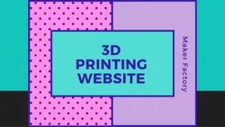 3d Printing Website