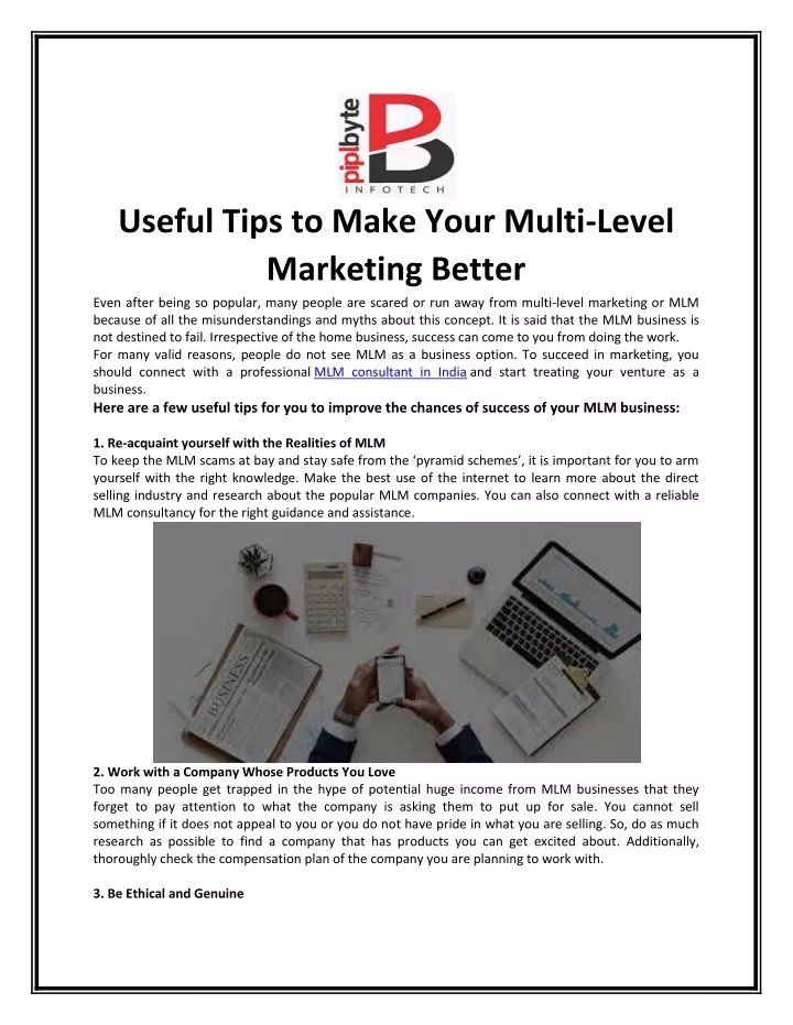 useful tips to make your multi level marketing