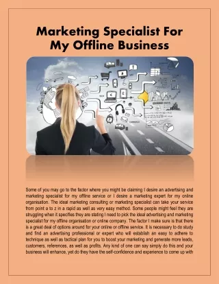 marketing specialist for my offline business