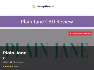 plain jane cbd review