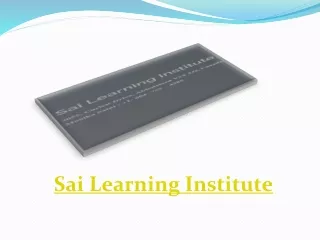 sai learning institute