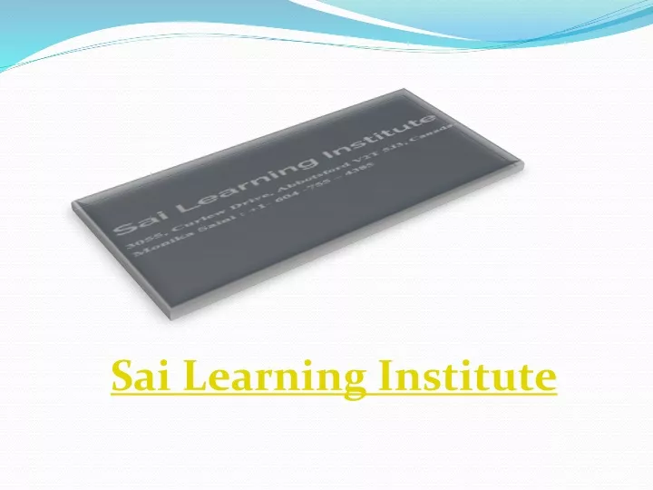 sai learning institute