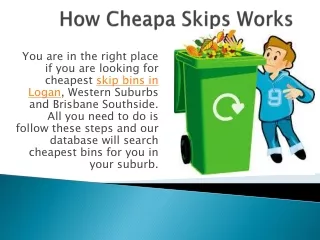 how cheapa skips works