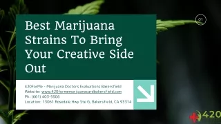 Best Marijuana Strains to Bring Your Creative Side Out