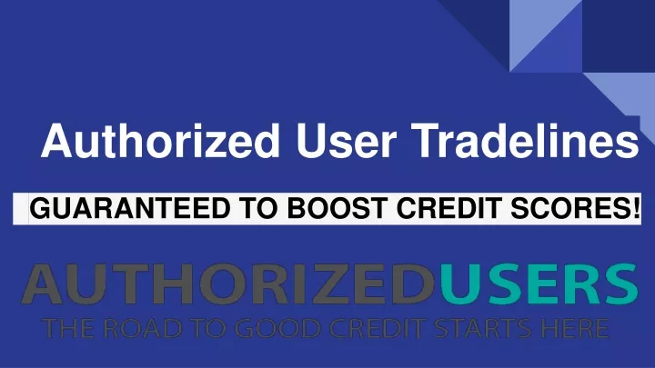authorized user tradelines