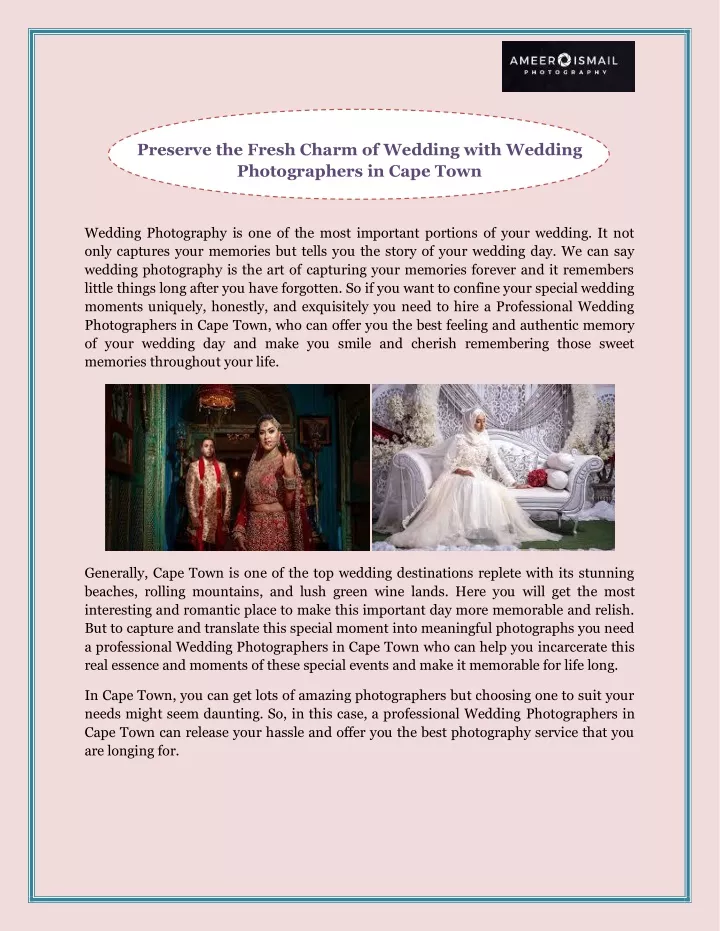 preserve the fresh charm of wedding with wedding