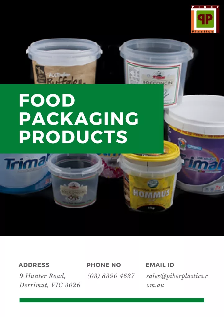 food packaging products
