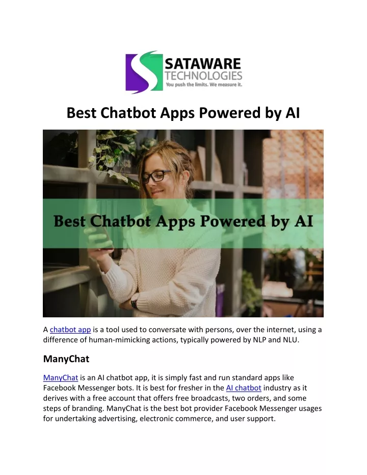 best chatbot apps powered by ai