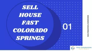 Sell House Fast Colorado Springs - Get Fair Cash Offer