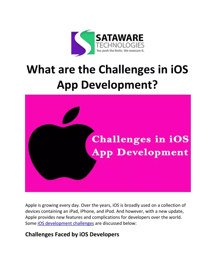 what are the challenges in ios app development