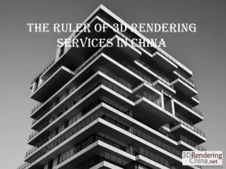 the ruler of 3d rendering services in china