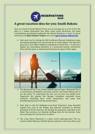 A great vacation idea for you: South Dakota