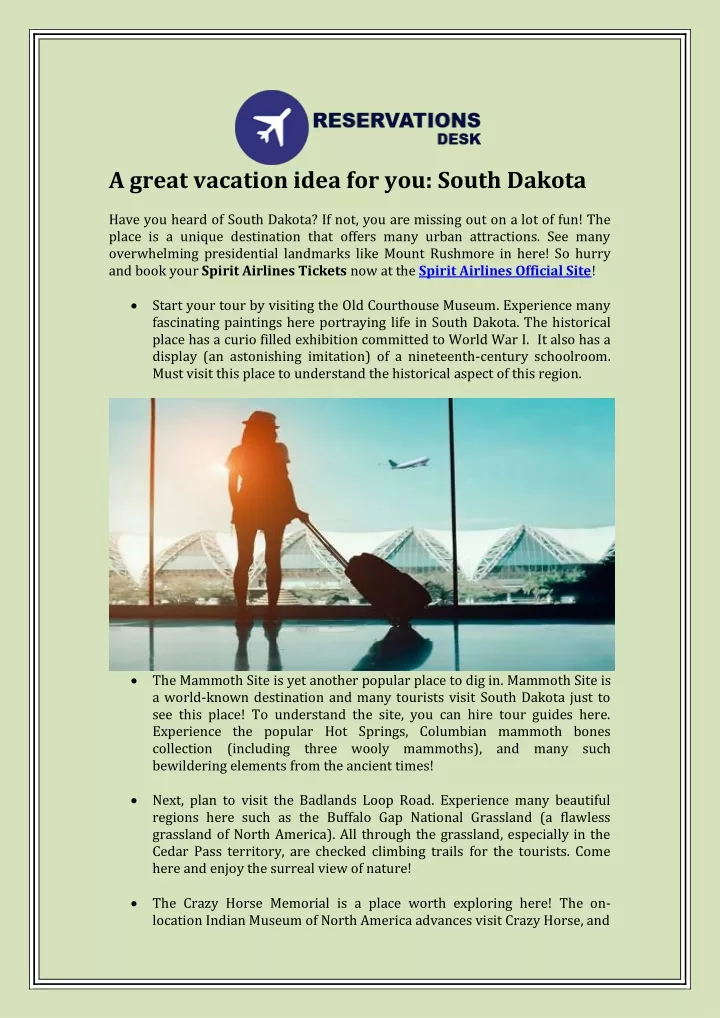 a great vacation idea for you south dakota have