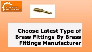 Brass Fittings Manufacturers & Suppliers in China