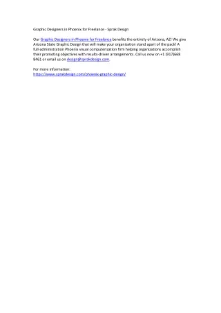 graphic designers in phoenix for freelance sprak