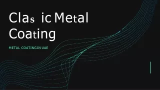 Metal coating companies in Dubai, Sharjah