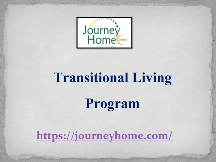 transitional living program
