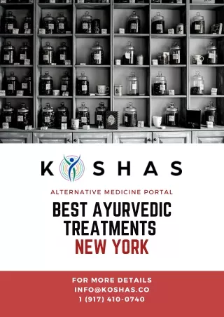 Find Best Ayurvedic Treatment in New York - Koshas
