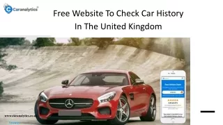 free website to check car history in the united
