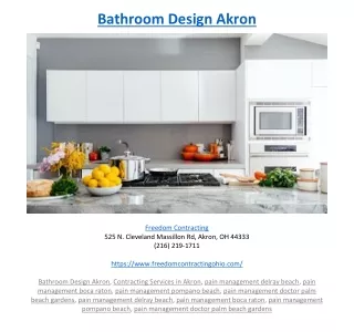 bathroom design akron