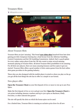 treasure slots