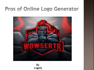 Pros of Online Logo Generator