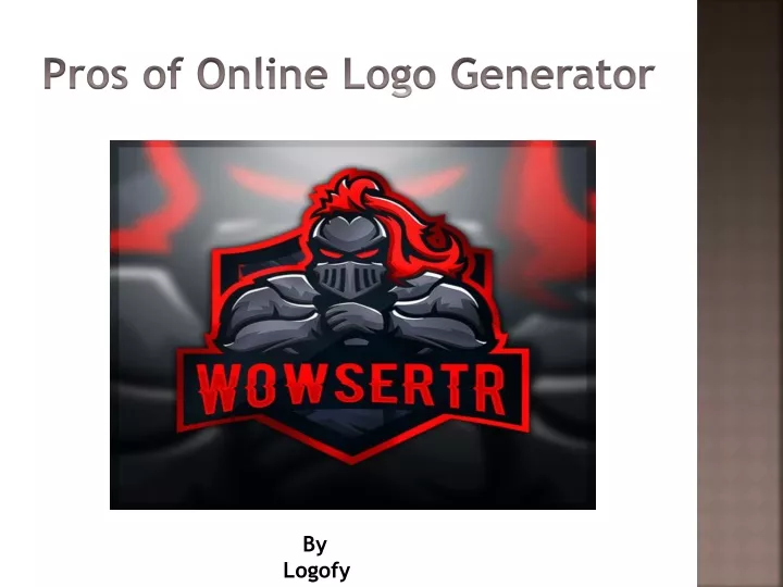pros of online logo generator